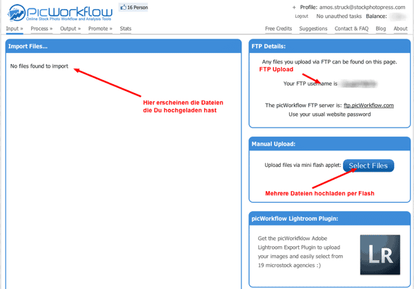 Upload Import Images - picWorkflow Microstock Workflow Tools - picWorkflow.png