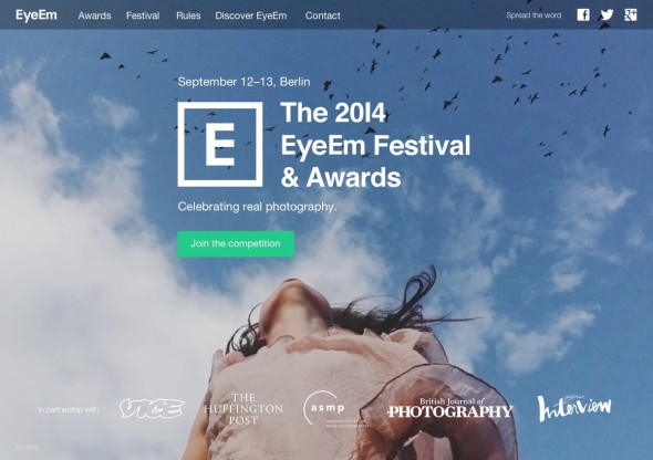 EyeEm Awards Webseite